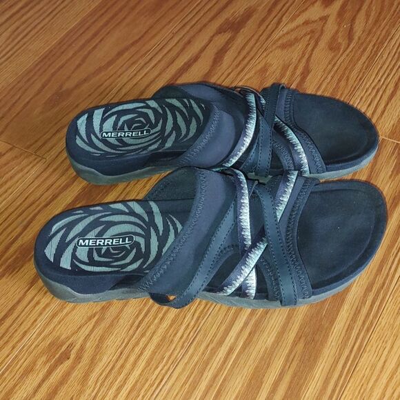 Merrell Women's Terran 3 Cush Slide - Navy  Sz  7   EUC  worn once - Picture 5 of 7